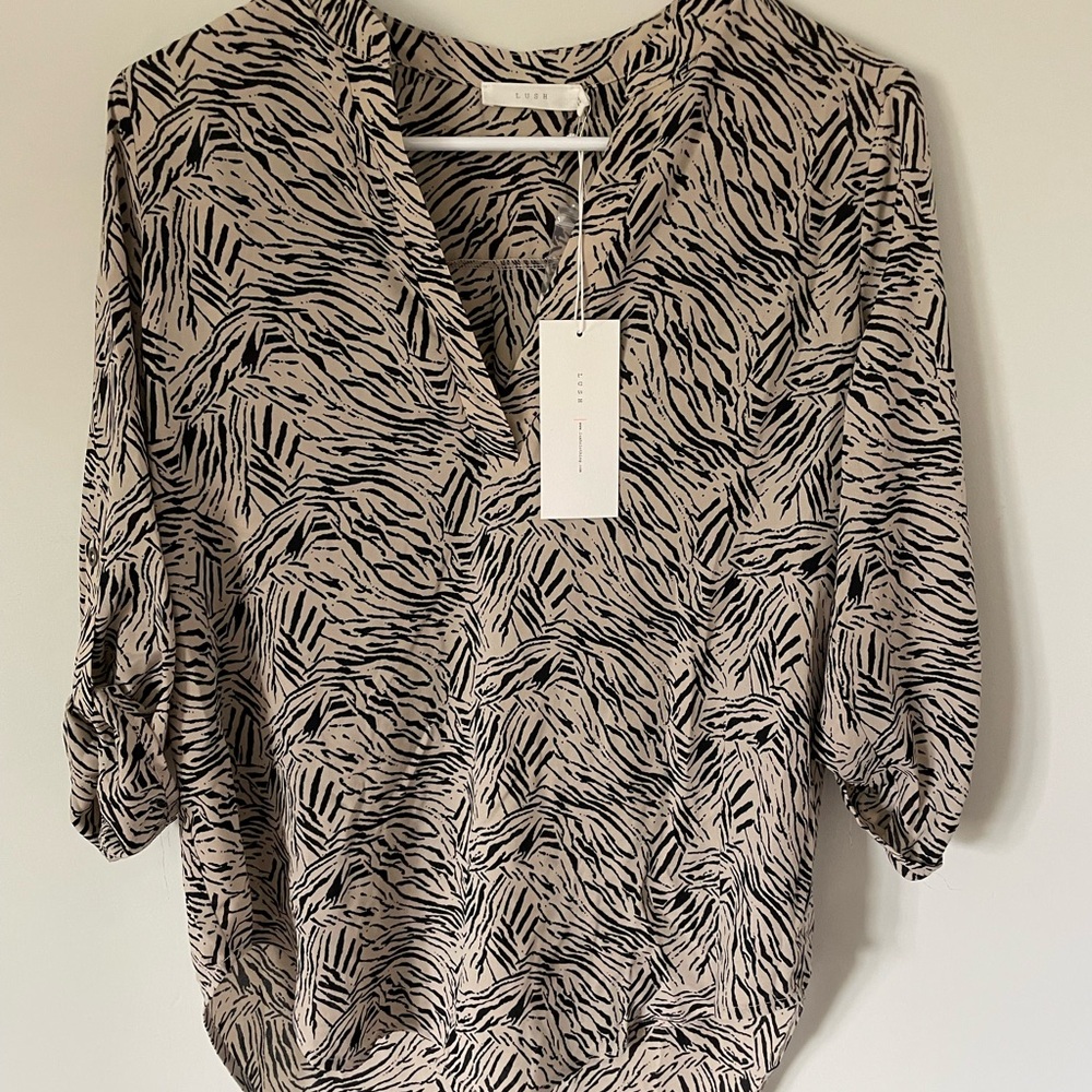 Lush Blouse 3/4 Sleeve